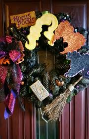 Hocus Pocus Halloween Crafts Halloween Door Decorations Chic Halloween Decor