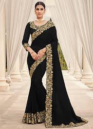 The most significant advantage of the chiffon sarees lies in reality that the saree doesn't crease and holds its clean shape during the day. Purchase Black Sarees Online Buy Black Sarees Online Online Saree Collections
