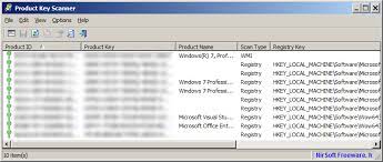 Product Key Scanner For Windows 10/8/7/Vista/Xp