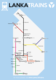 Sri Lanka Trains Map And Schedule Yamu