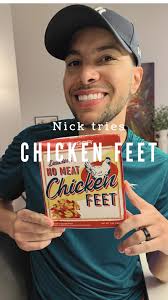 I finally got Nick to try Chicken Feet!!!! , Thank you @_grisette for this  amazing gift for Nick 😂 love you girl. @itsugar , #chickenfeet  #patadepollo #picoypala #chicken #paws #chickenpaws ...