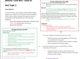 History Edexcel Gcse Cold War Topic 1 1943 56 Teaching Resources