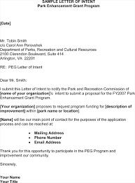 How To Write A Letter Of Intent Samples Examples