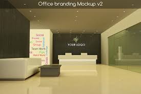 Office Branding Mockup Office Interior Reception Interior Logo Branding Interior Design Instant Digi Branding Mockups Design Mockup Free Office Branding
