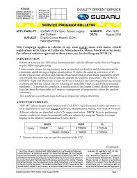 Service Program Bulletin Manualzz Com