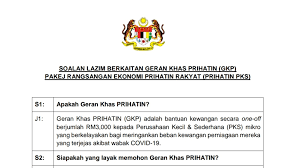 Salam aidiladha kepada semua muslimin dan muslimat. Permohonan Geran Khas Prihatin Rm3000 Untuk Perusahaan Kecil Dan Sederhana Pks Mikro Pendidik2u