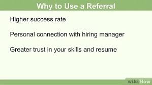 Nov 04, 2019 · having a referral name to mention in your cover letter helps the hiring manager understand the shared connection you have with them or their employer. How To Include A Referral In A Cover Letter 15 Steps