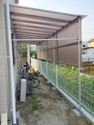 雨避け屋根がある自転車置き場を簡単diy 自転車置き場 物置小屋 diy 作り方 自転車置場 diy