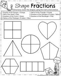 First Grade Worksheets For Spring Planning Playtime Fractions Worksheets First Grade Worksheets Spring Math Worksheets
