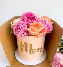 This is a 6 cake so would be perfect for mothers day or valentines. Floral Birthday Cake Birthday Cake For Mom Simple Birthday Cake Designs Mother Birthday Cake