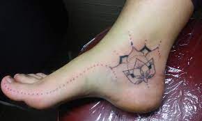 Stick N Poke Mandala Tattoo By Apis Mellifera Stick And Poke Tattoos Leaf Tattoos