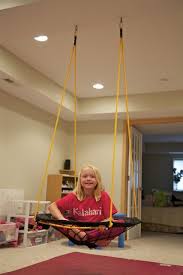 Holly S Arts And Crafts Corner Diy Project Basement Bungee Swing Sala De Juegos Para Ninos Juegos Deportivos Para Ninos Espacios Para Ninos