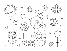 Here are top 10 spring coloring sheets free printables 65 Spring Coloring Pages Free Printable Pdfs