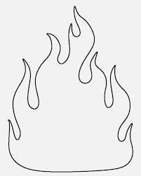 Flames Fire Crafts Crafts Stencils