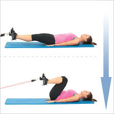 Tuck your hips under and tighten the abdominals to ensure. Learn To Do Lying Hip Flexion With Bands Resistance Workout Hip Flexor Exercises Workout