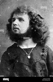 Bearded woman Black and White Stock Photos & Images