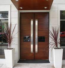 We build smaller houses with lots of luxurious upgrades and details. 2 Modern Wood Front Doors Double And Single With A Side Mirror It Is Not Just A Front Door It Is Door Design Modern Home Door Design Contemporary Front Doors