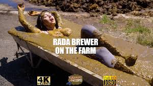 Rada Brewer on the farm - ManureFetish - first time in cowshit