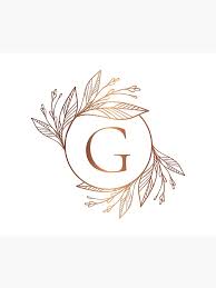 Maybe you would like to learn more about one of these? Personalized Rose Gold Monogram With Initial Letter G Luxury Leaves Pattern On A White Background Comforter By Annartlab Gold Monogram Monogram Wallpaper Alphabet Wallpaper
