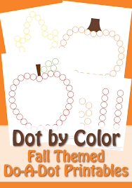 Download or print this amazing coloring page: Dot By Color Fall Do A Dot Printables From Abcs To Acts
