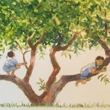 Detail From A Little Illustration Of A Guava Tree Childrensbook Illustration Watercolor Instaartist India Instaart Painti Guava Tree Painting Watercolor Seamless hand drawn trees pattern. guava tree