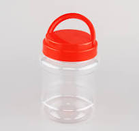 15g Red square Wholesale Nail Gel High Quality Cosmetics Plastic Jar with  Handle Lid
