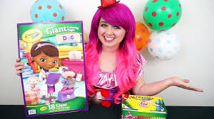 Join our doc, dottie as she helps her stuffed animals in her toy hospital. Coloring Hallie The Hippo Doc Mcstuffins Giant Coloring Book Crayons Coloring With Kimmi The Clown å½±ç‰‡ Dailymotion