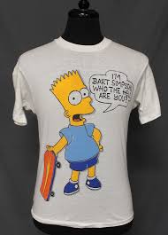 90 S Black Bart Simpson Shirt Vintage Simpsons Bart Simpson T Shirt Simpson Bart Simpson