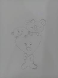 Mewarnai gambar bt21 menggambar dan mewarnai bt21 line friends x bts untuk semua usia youtube. Sketsa Gambar Bt21 Hitam Putih Untuk Diwarnai