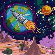 Check out our scifi coloring book selection for the very best in unique or custom, handmade pieces from our shops. Pin By Stormii On Virtual Coloring Book Colorful Art Painting Art Projects Space Art