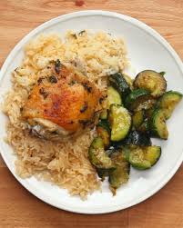Garlic Herb Chicken And Rice Bake Garlic Herb Chicken Recipes Food