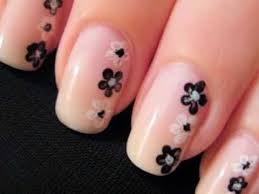Black And White Nail Art Design Rabbit Nail Art Flower Nail Art Simple Nail Art Designs Nail Art For Beginners