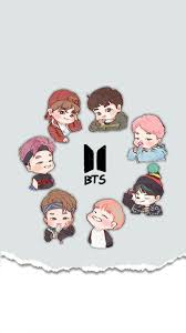 Bts _love yourself answer #lockscreen/wallpaper. Bts Cartoon Wallpapers Top Free Bts Cartoon Backgrounds Wallpaperaccess