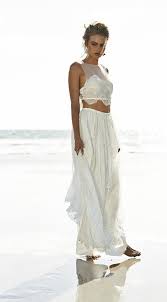 I love clair's amazing two piece wedding dress from this edinburgh garden wedding. Wedding Dresses Two Piece Wedding Dress Wedding Dresses Unique Summer Wedding Dress Beach