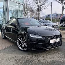 Audi Tts Coupe Black Edition In Mythos Black In 2020 Black Edition Audi Car Dealership