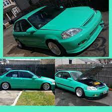 Found This 2000 Honda Civic On Craigslist For 5000 Fave Color Ls Vtec No Problems At All Honda Civic 2000 Honda Civic Jdm Honda