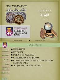 What is ijara thumma al bai. Al Ijarah Islamic Banking And Finance Lease
