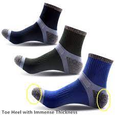 3 Pairs Pack Men S Foot Care Outdoor Hiking Socks Sport Socks Basketball Socks Toe Heel With Immense Thickness 3 Color Pack Wish Knee High Compression Socks Fashion Socks Compression Socks Mens