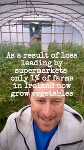 Loss leading by supermarkets is destroying Irish vegetable farms. Only 1%  of farms in Ireland now grow veg, there are only 60 commercial growers left  in the country down from over 400 in 1998. We, who ...