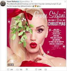 Blake Shelton Shares Gwen Stefani S Christmas Album Cover Daily Mail Online