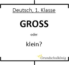 Gross Und Kleinschreibung Kostenlose Arbeitsblatter In Druckschrift Und Grundschrift Fur Deutsch In Der 1 Klasse Deutsch Gs German Language Teaching Fir
