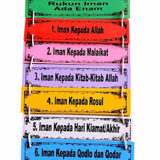 Ada 6 rukun iman yang merupakan pilar penting dalam agama islam. Jual Hiasan Dinding Gantung Kayu Rukun Iman 6 Hiasan Rumah Ruang Kelas Kab Semarang Delta Toys Tokopedia