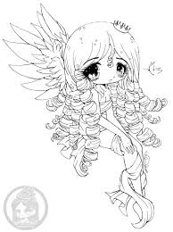 Elyssa Chibi Lineart By Yampuff People Coloring Pages Cool Coloring Pages Cute Coloring Pages