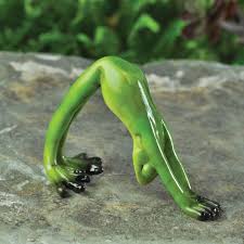 Downward Dog Yoga Frog Figurine Downward Dog Yoga Dog Yoga Frog Figurines