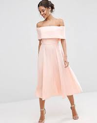 Vestiti vestiti donna vestiti online asos. Vestito Da Cerimonia Morbido Stile Bardot Con Spalle Scoperte Asos Asos