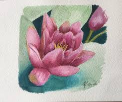 My First Attempt At A Water Lily And Using Winsor Newton Water Colour Markers Watercolour Pencils And Panned Watercolours Marker Art Water Color Markers Art