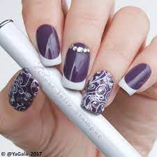 Pink and white french nails get out of your comfort zone! 45 Awe Inspiring French Manicure Ideas To Show Off The Most Stylish Nails Purple Nails Stylish Nails White Tip Nails