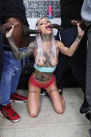 Sasha Beart needs four solid black cocks to reach total satisfaction