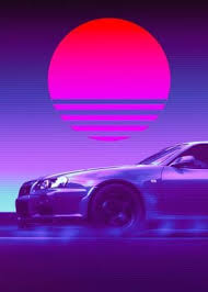 Browse millions of popular cars wallpapers and ringtones on zedge and personalize. Skyline Gtr Synthwave Poster By Exhozt Displate