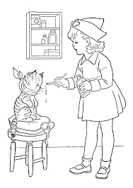 Make your world more colorful with printable coloring pages from crayola. Kids Vintage Printable Coloring Page Lil Nurse The Graphics Fairy